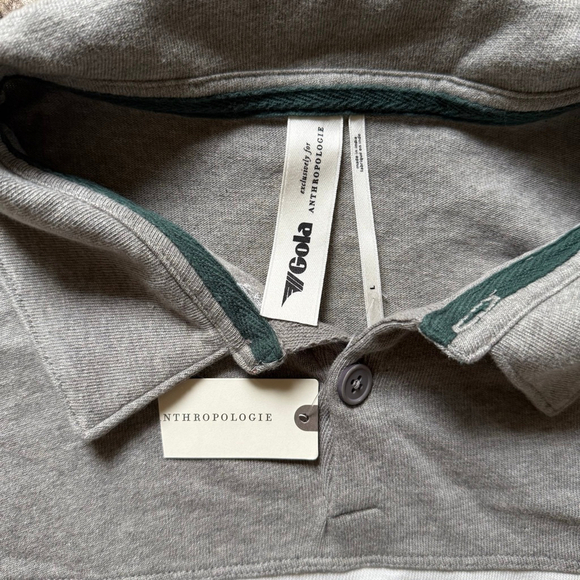 Gola x Anthropologie Team Jersey Mini Dress NWT Size Large Gray - Picture 7 of 7